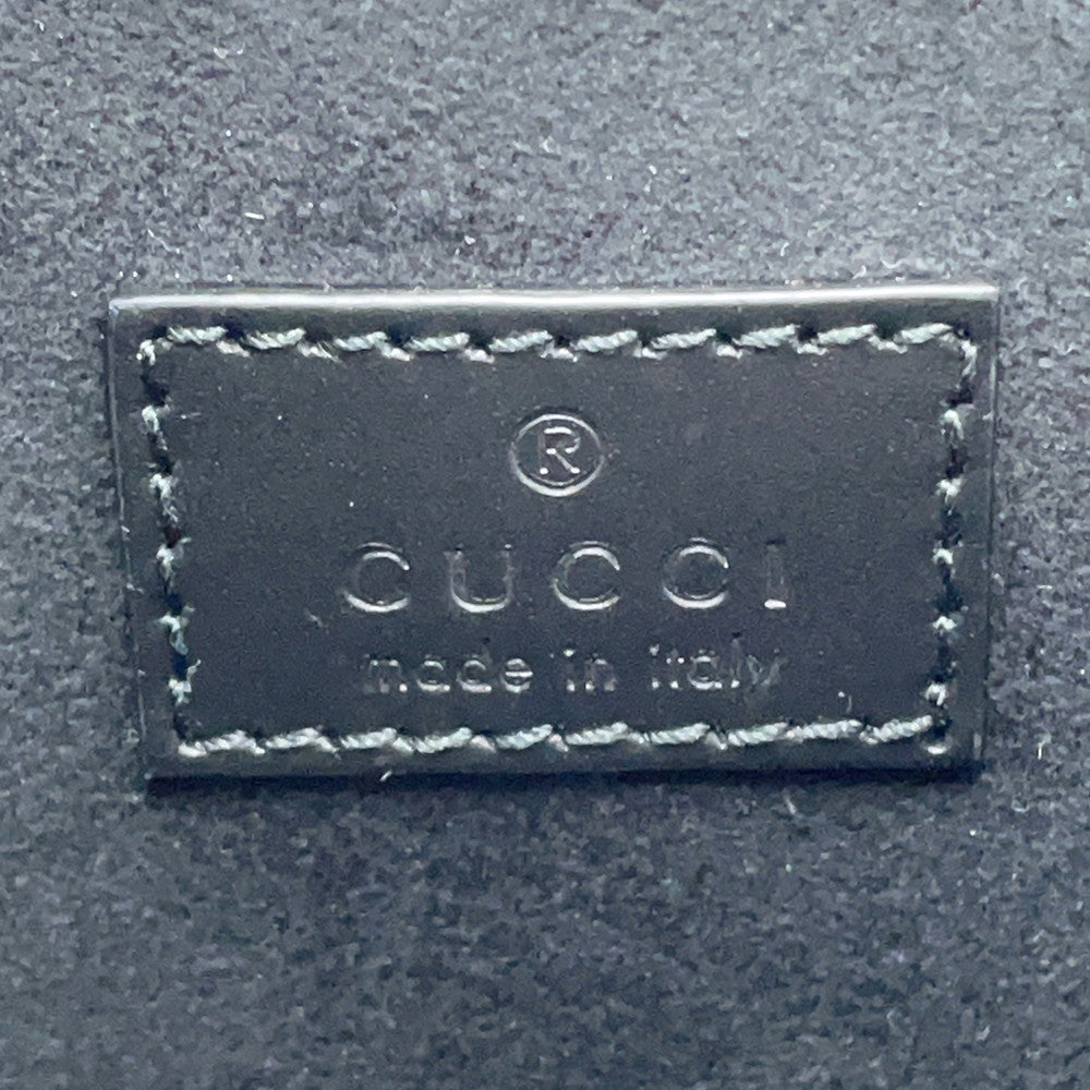 GUCCI GG Super Mini 2WAY Bag Black790133 Leather