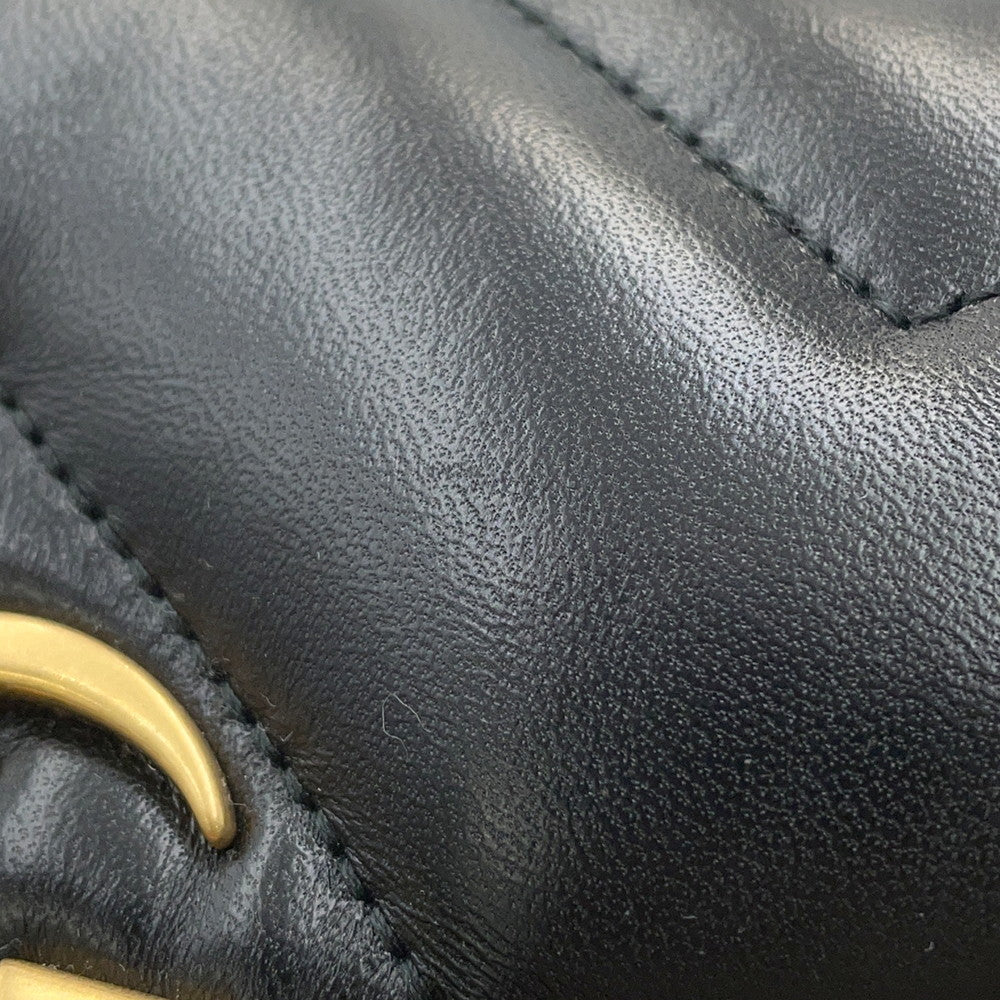GUCCI GG Marmont Mini Backpack Black777253 Leather