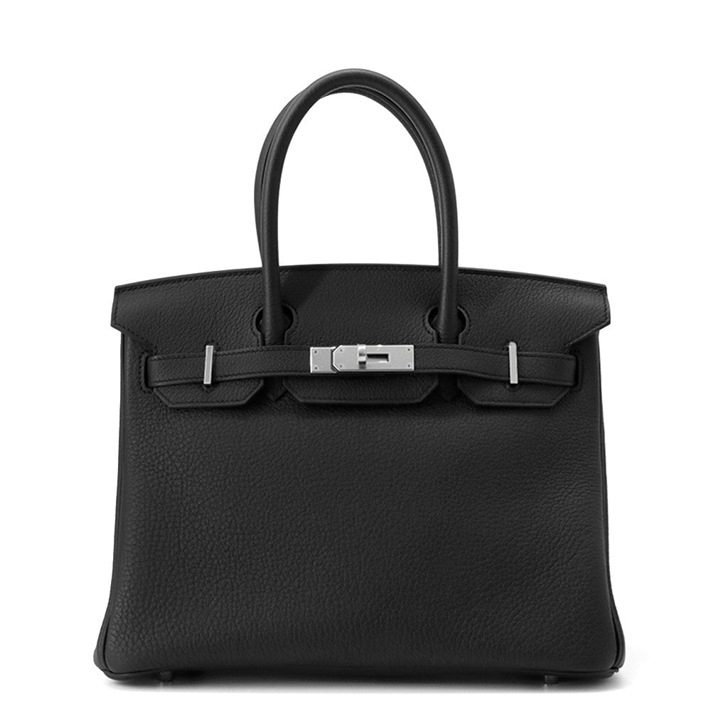 HERMES Birkin Black Togo Leather Size 30