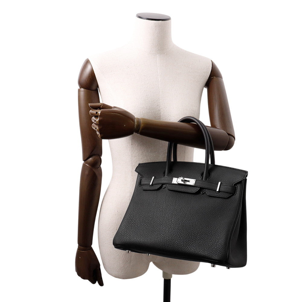HERMES Birkin Black Togo Leather Size 30