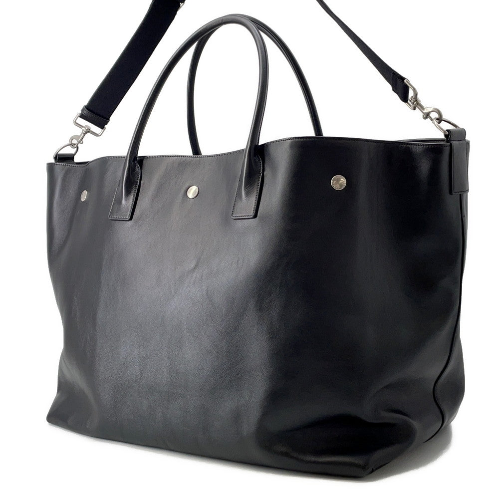 SAINT LAURENT PARIS Rive Gauche Tote Bag Black707651 Leather