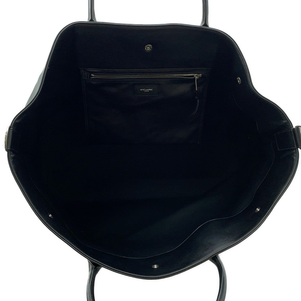 SAINT LAURENT PARIS Rive Gauche Tote Bag Black707651 Leather