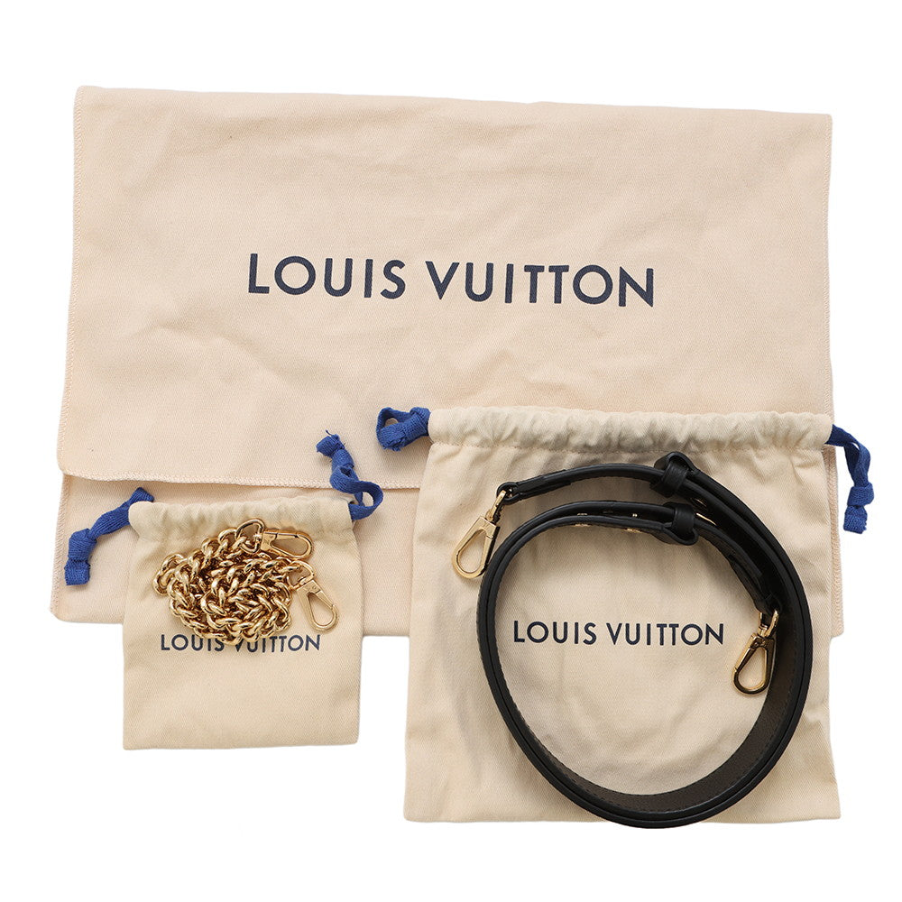 LOUIS VUITTON Padlock & Walk BlackM24006 Grained Calf Leather