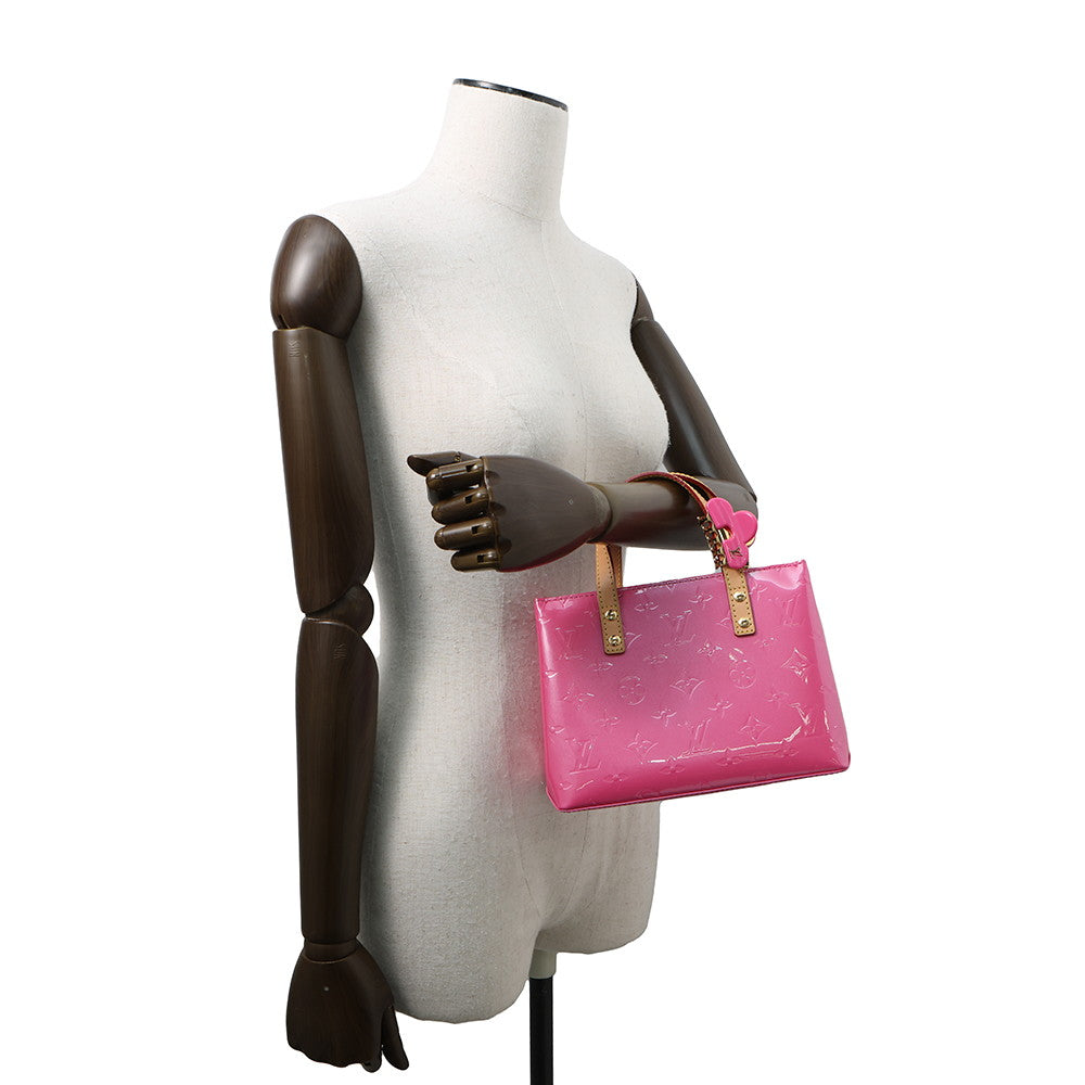 LOUIS VUITTON LV Remix Reade Neon PinkM24028 Monogram Vernis Leather Size PM