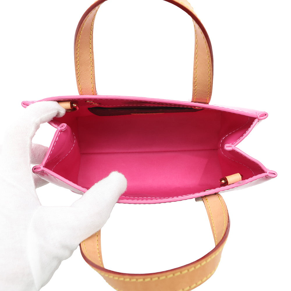 LOUIS VUITTON LV Remix Reade Neon PinkM24028 Monogram Vernis Leather Size PM