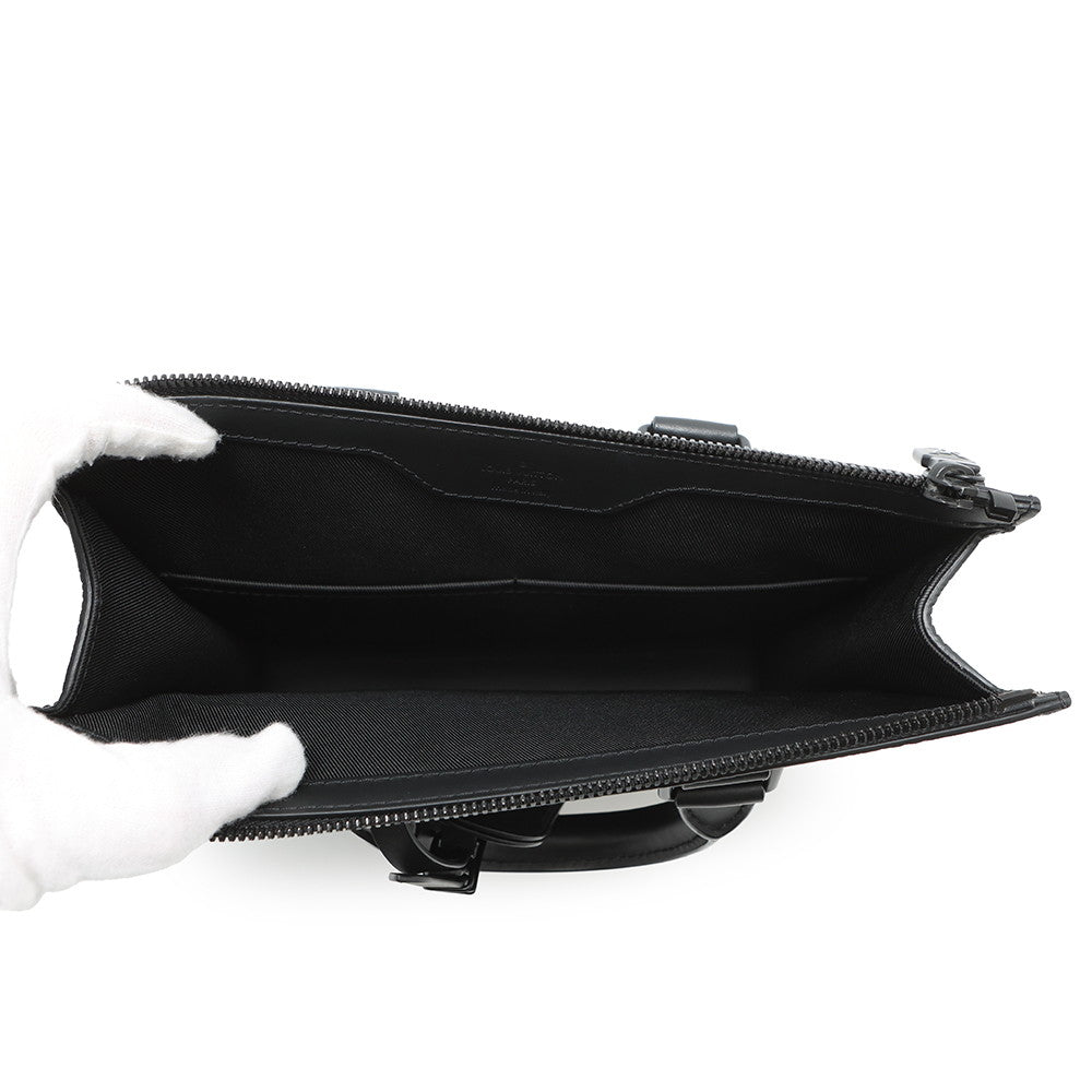 LOUIS VUITTON Sac Plat NoirM21884 Monogram・Taurillon