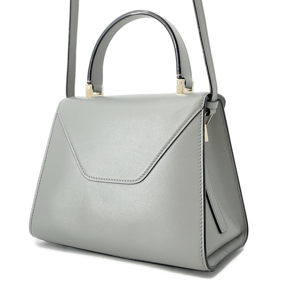 Valextra Valextra Izide Light GrayWBES0036 Calf Leather Size Mini
