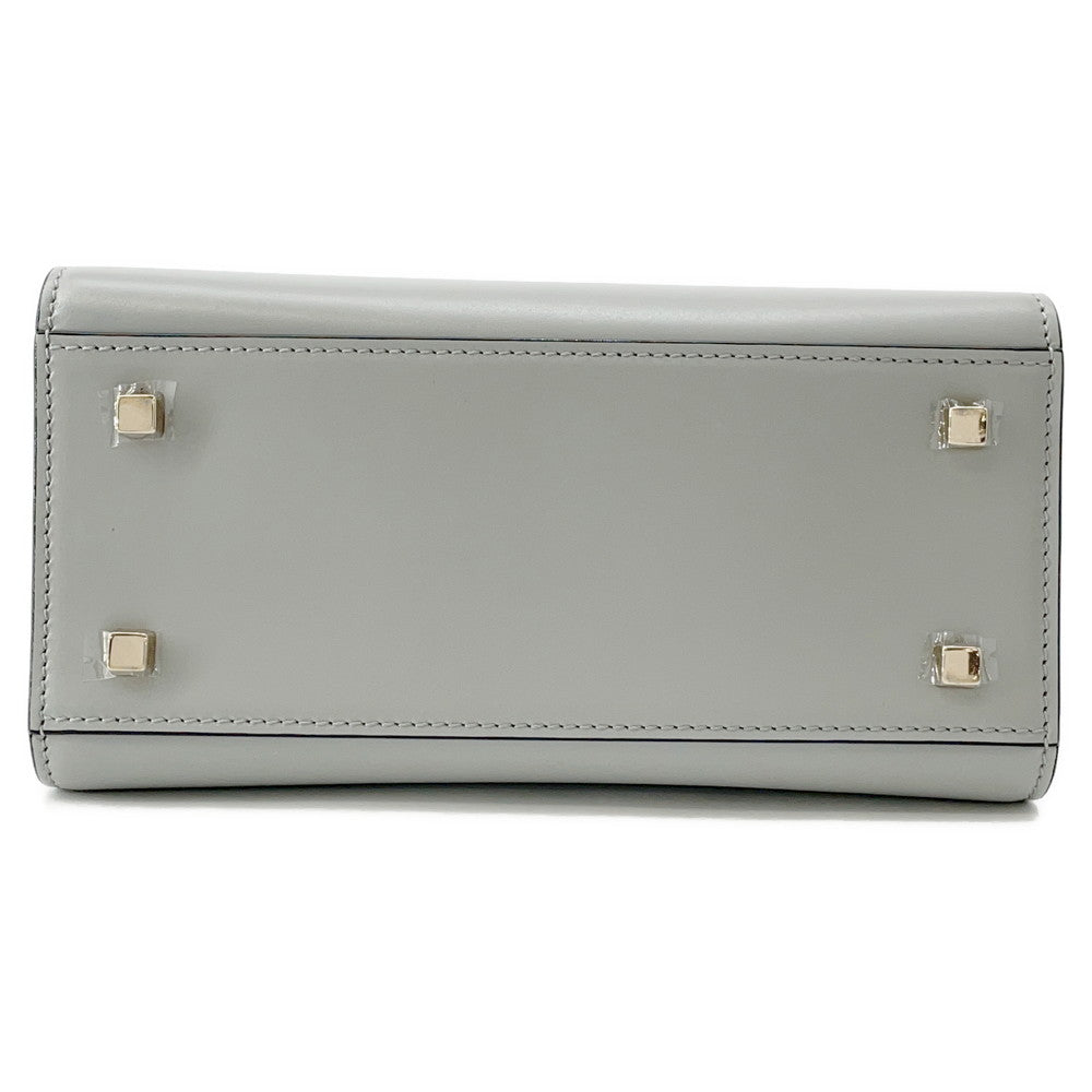 Valextra Valextra Izide Light GrayWBES0036 Calf Leather Size Mini