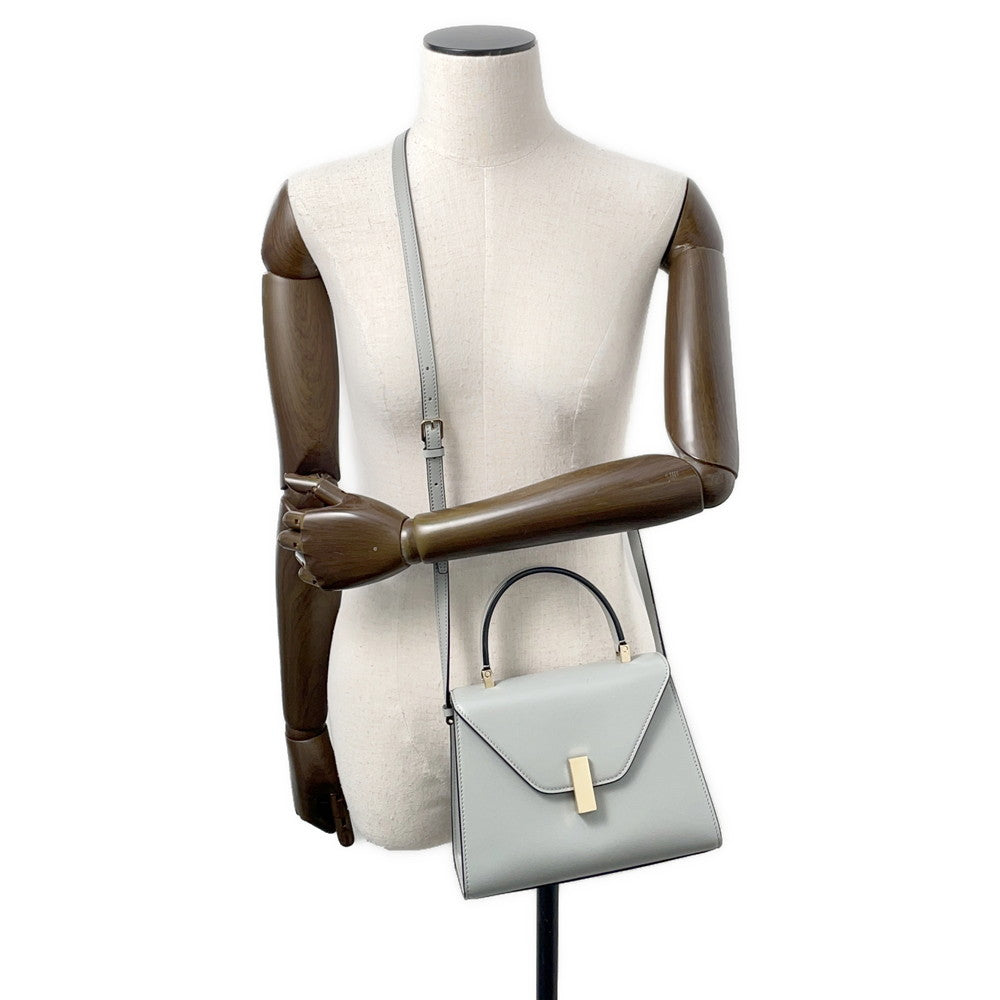 Valextra Valextra Izide Light GrayWBES0036 Calf Leather Size Mini