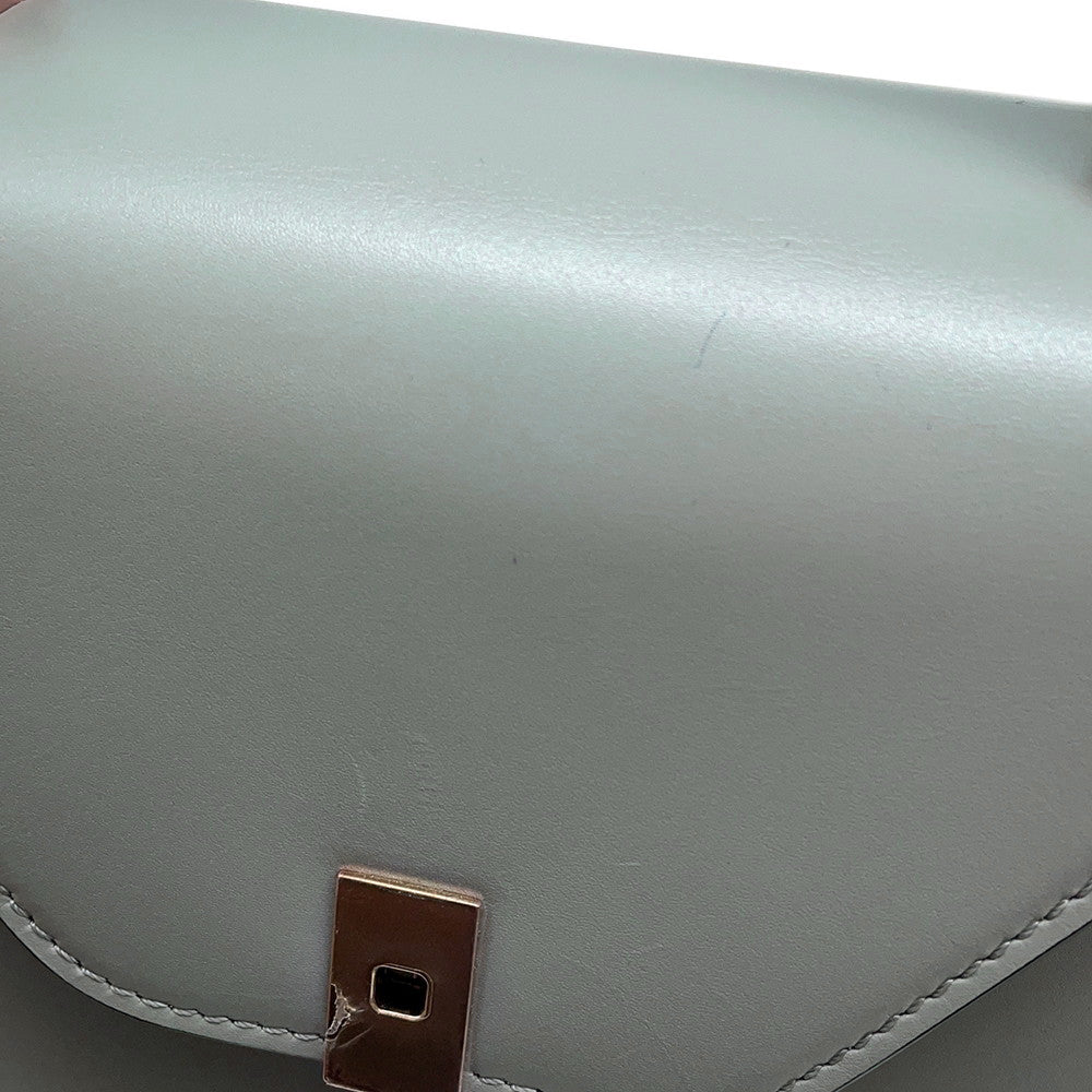 Valextra Valextra Izide Light GrayWBES0036 Calf Leather Size Mini