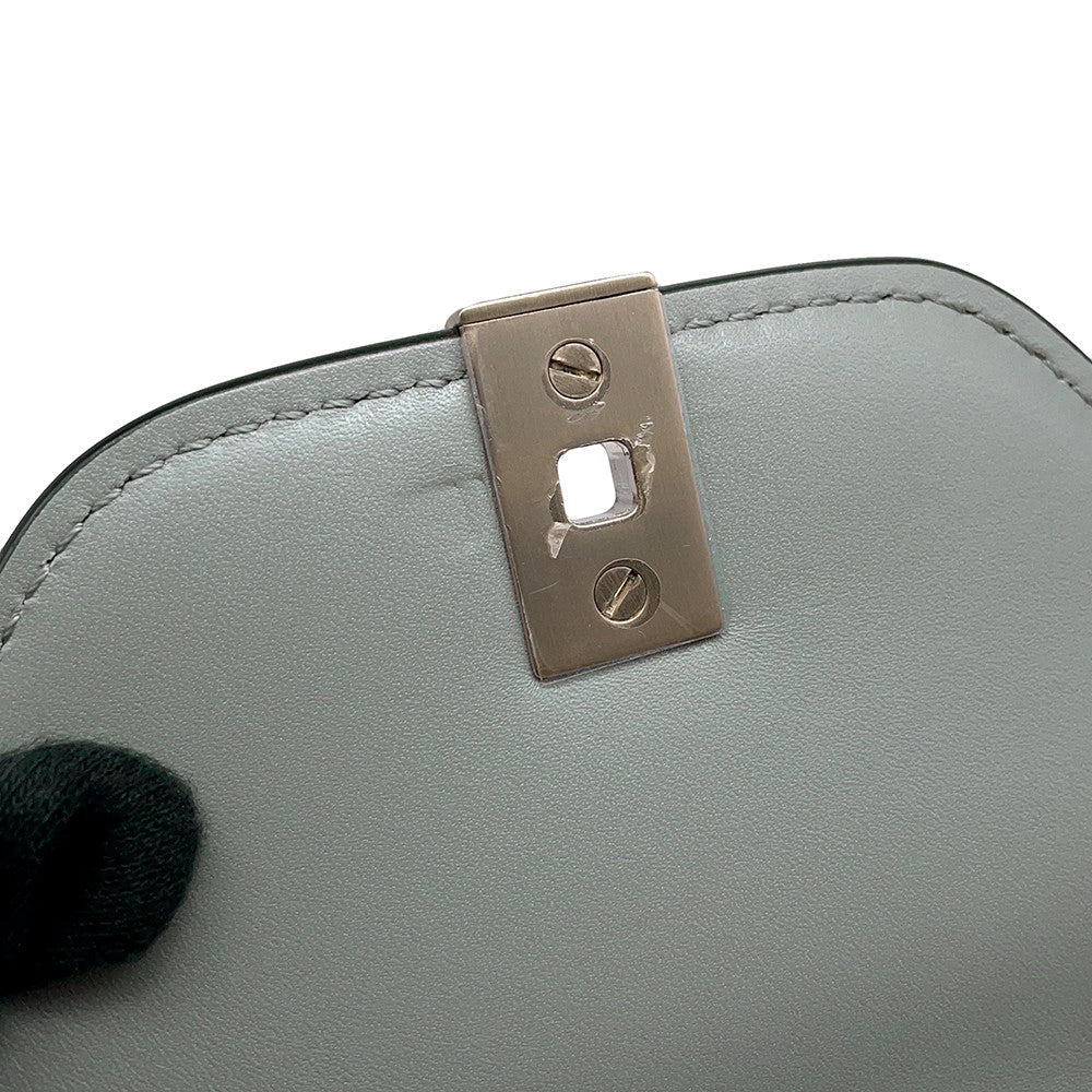 Valextra Valextra Izide Light GrayWBES0036 Calf Leather Size Mini