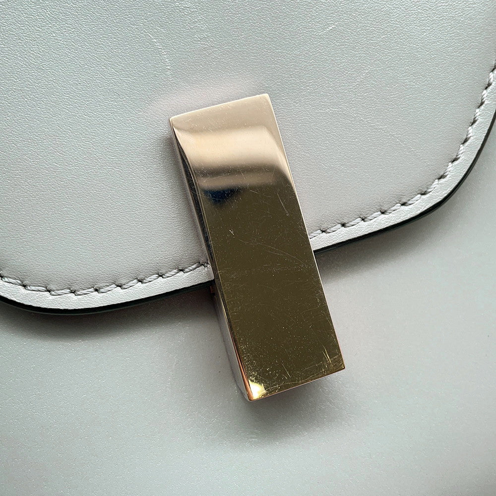 Valextra Valextra Izide Light GrayWBES0036 Calf Leather Size Mini