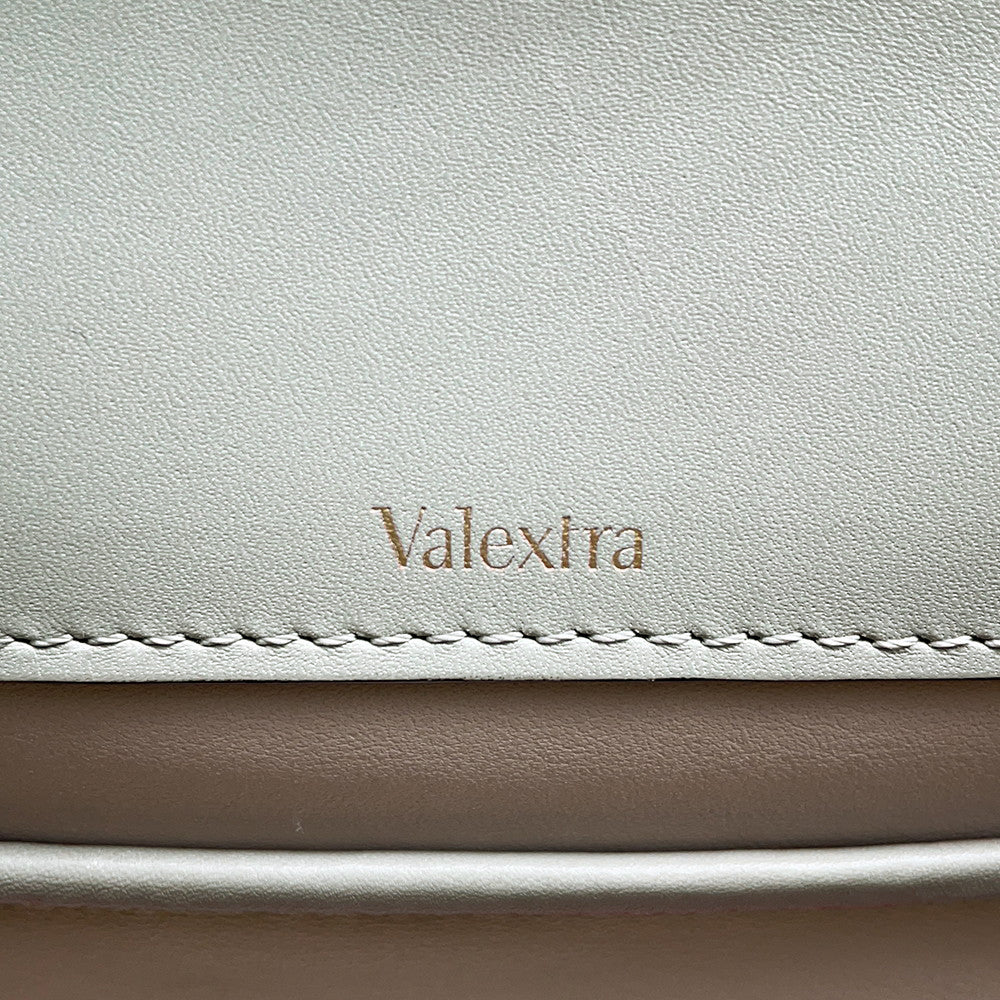Valextra Valextra Izide Light GrayWBES0036 Calf Leather Size Mini