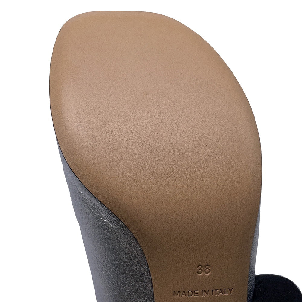LOEWE Toy Mule SilverLLST379X06 Laminated Lambskin Size 38