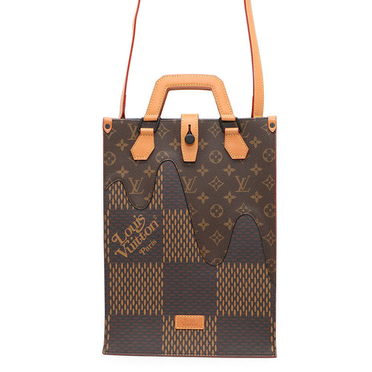 LOUIS VUITTON Mini Tote NIGOCollaboration NoirN40355 Damier Ebene Canvas Giant Monogram