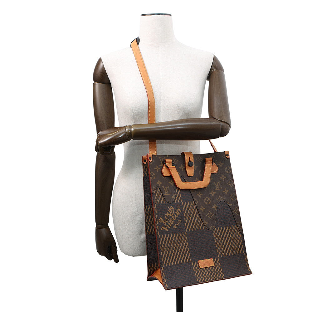 LOUIS VUITTON Mini Tote NIGOCollaboration NoirN40355 Damier Ebene Canvas Giant Monogram