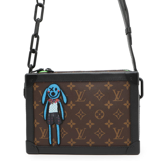 LOUIS VUITTON LV Friend Soft Trunk Virgil Abloh Brown/NoirM45619 Monogram Macassar Canvas
