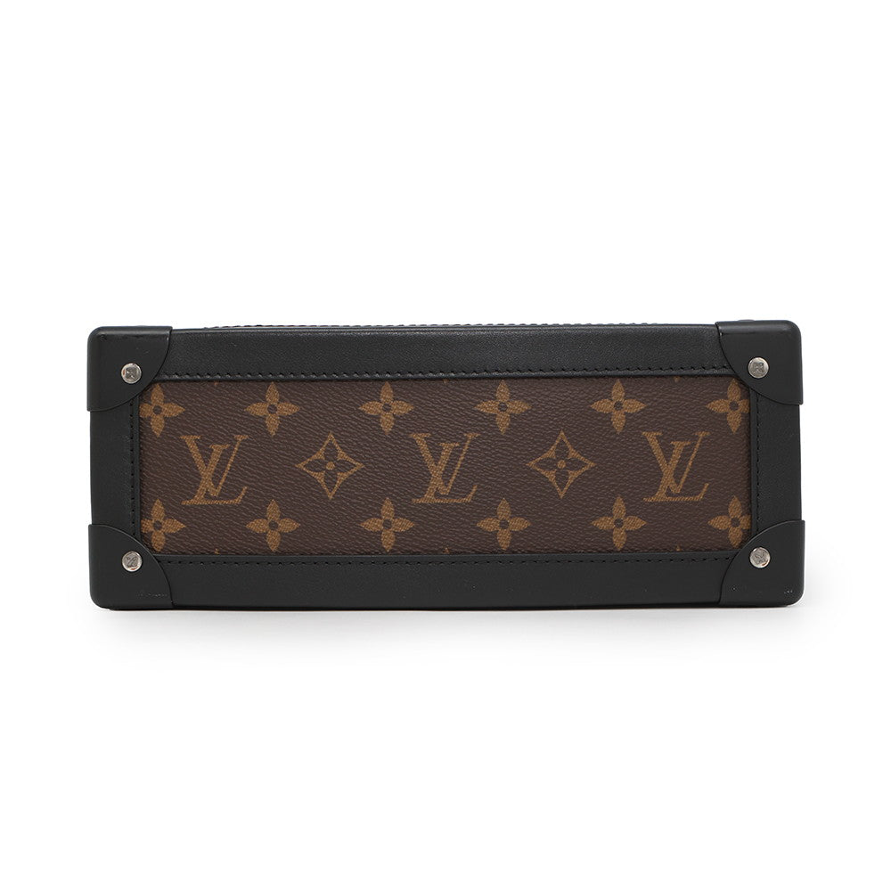 LOUIS VUITTON LV Friend Soft Trunk Virgil Abloh Brown/NoirM45619 Monogram Macassar Canvas
