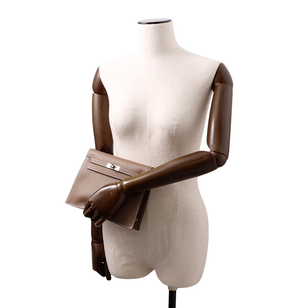 HERMES Kelly Dance 2 Verso Etoupe/Gris Pale Evercolor