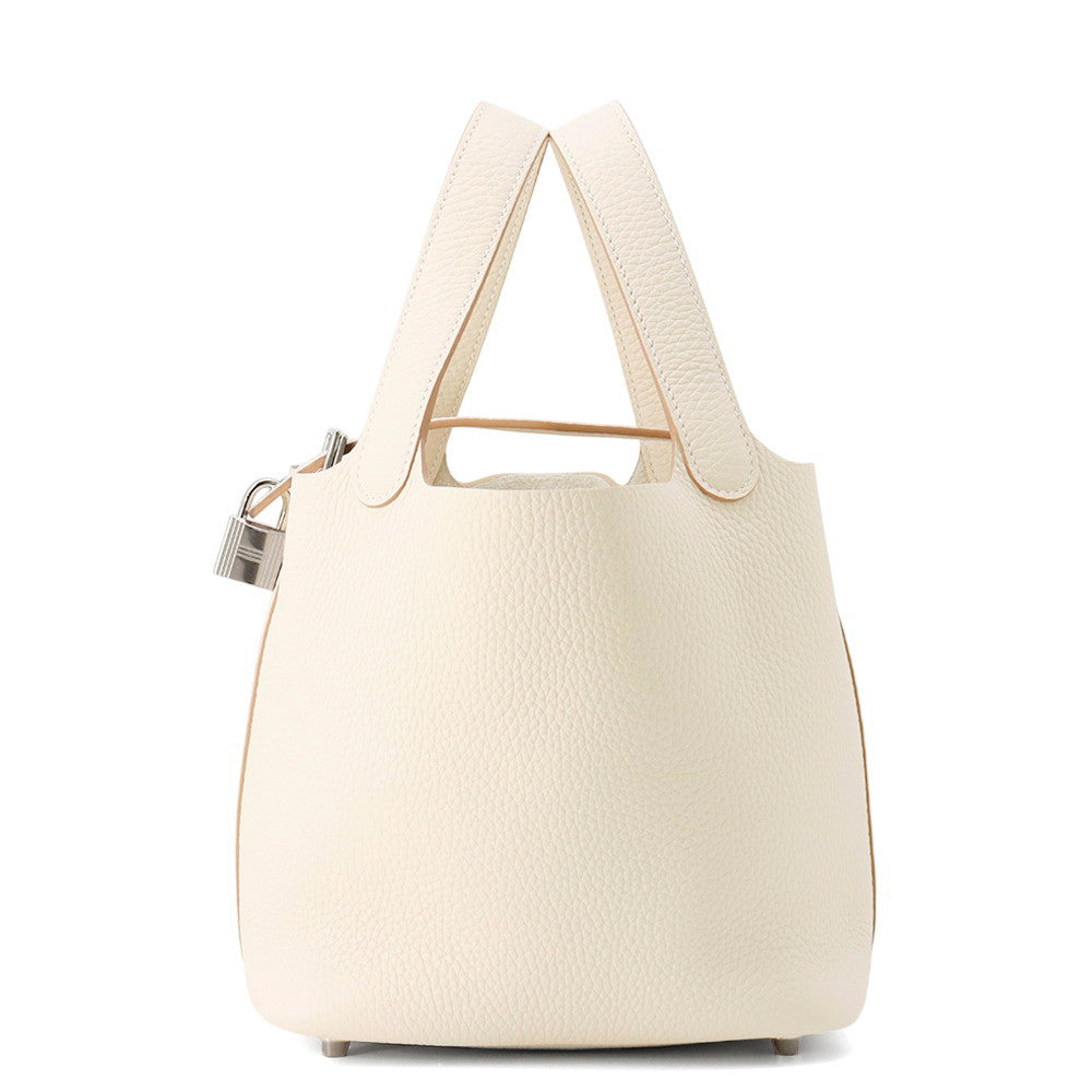 HERMES Picotin Lock Craie Taurillon Clemence Size PM