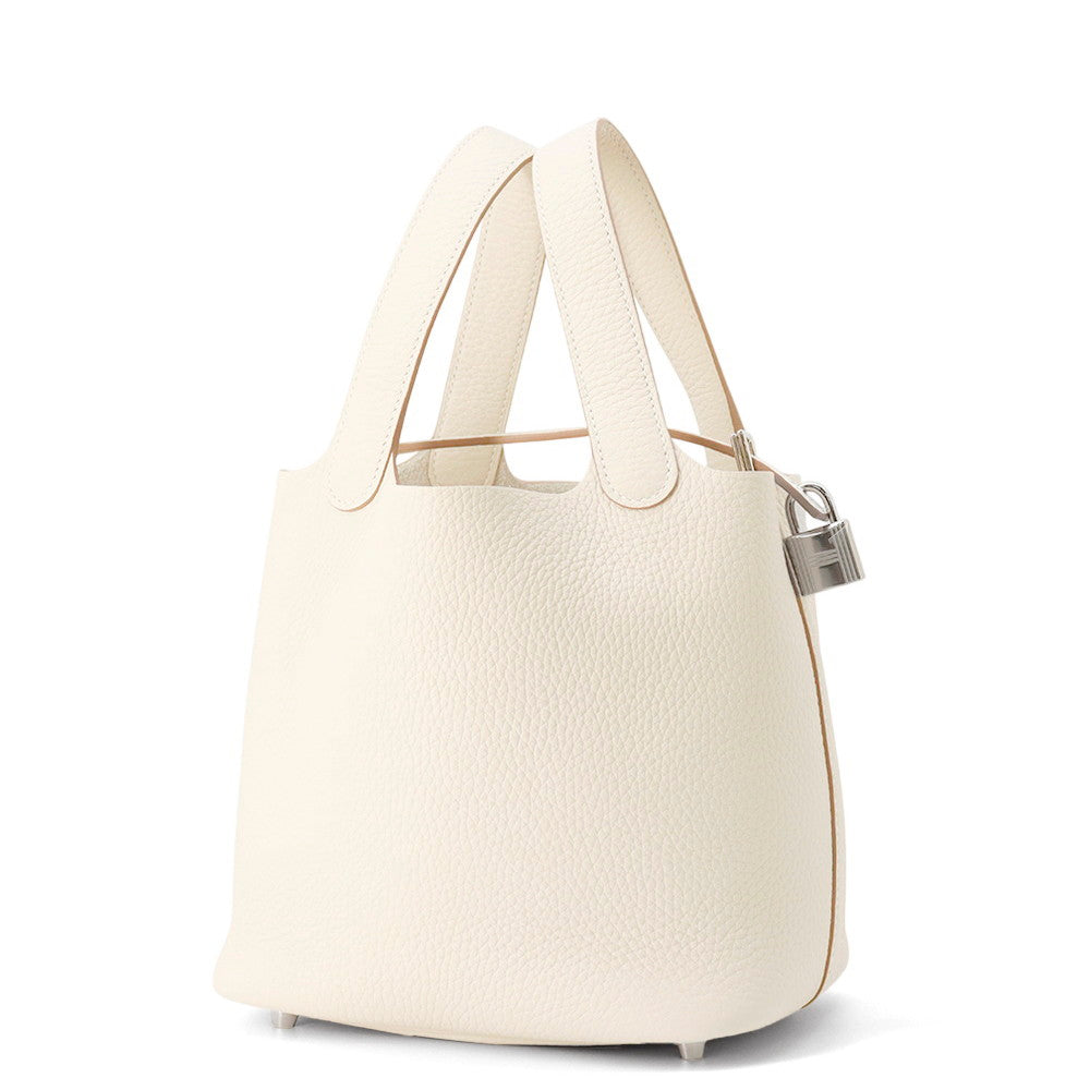 HERMES Picotin Lock Craie Taurillon Clemence Size PM