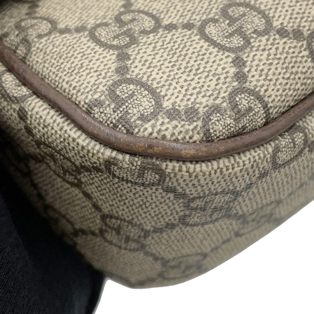 GUCCI GG Supreme Ophidia Shoulder Bag Beige735132 PVC Leather Size Small
