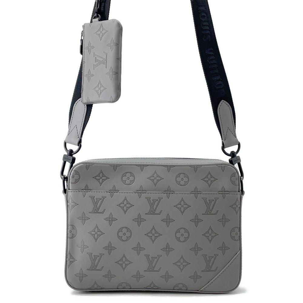 LOUIS VUITTON Duo messenger GrayM46104 Monogram Shadow