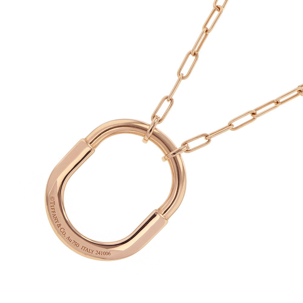 TIFFANY&Co. Padlock Pendant Size Medium73965950 18K Pink Gold