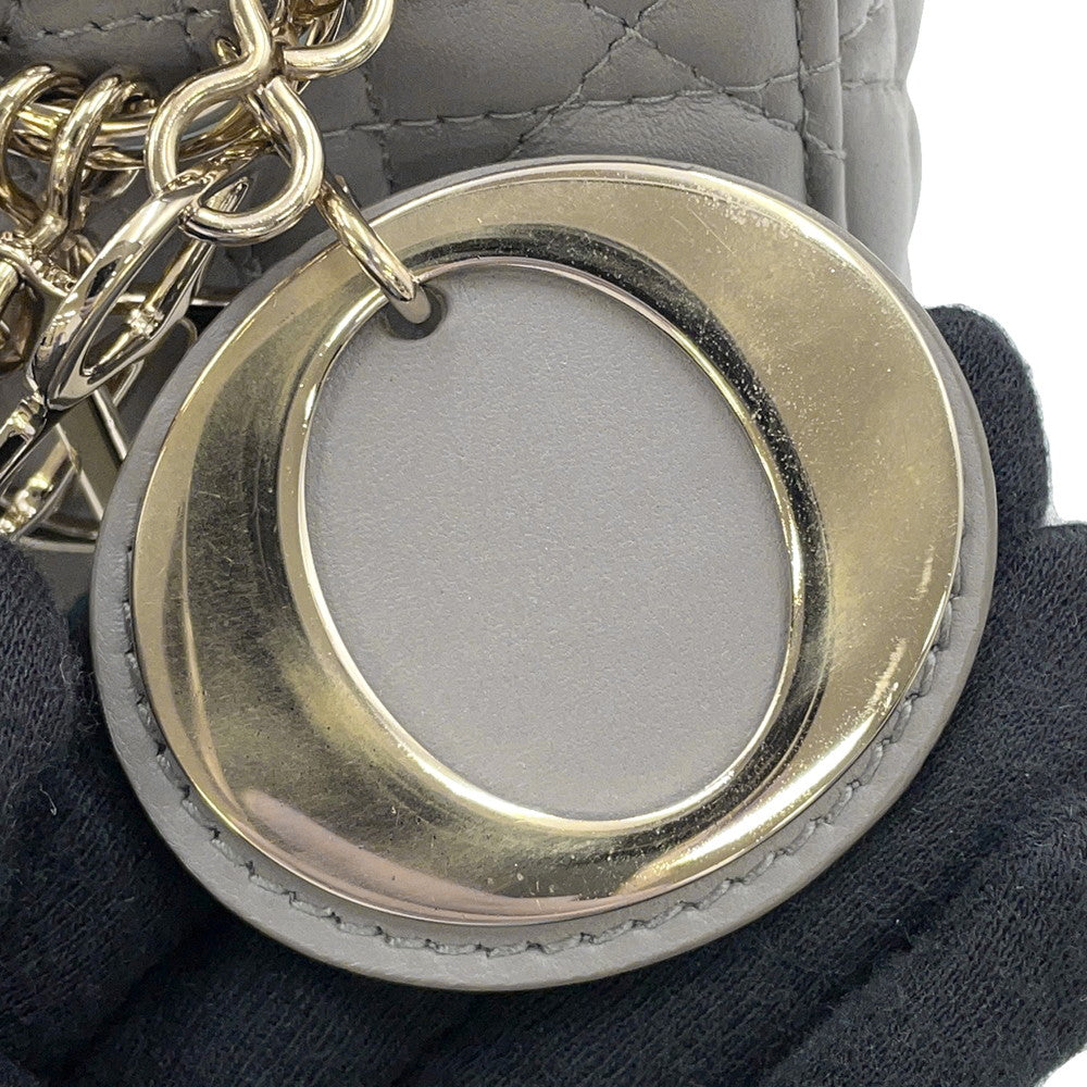 Dior Lady Dior My ABCDior GrayM05380CAL Lambskin Size Small