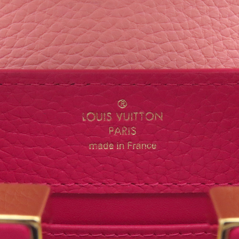 LOUIS VUITTON Capucines PinkM20845 Taurillon Leather Size MINI