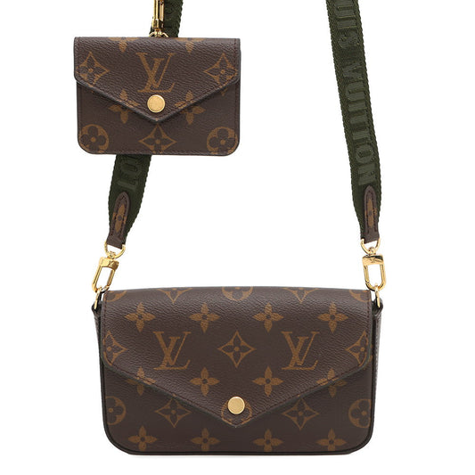 LOUIS VUITTON Multiie Pochette GreenM80091 Monogram