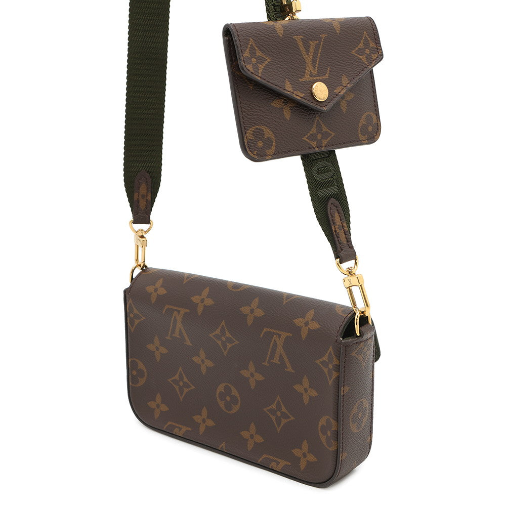 LOUIS VUITTON Multiie Pochette GreenM80091 Monogram