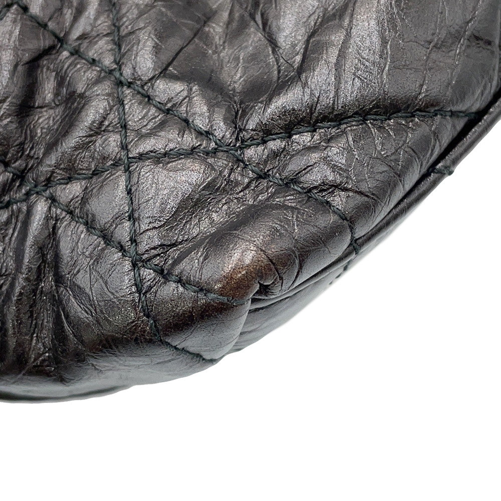 Dior Diorstar Hobo Bag Macrocannage Crinkled BlackS3202UNIO Calf Leather