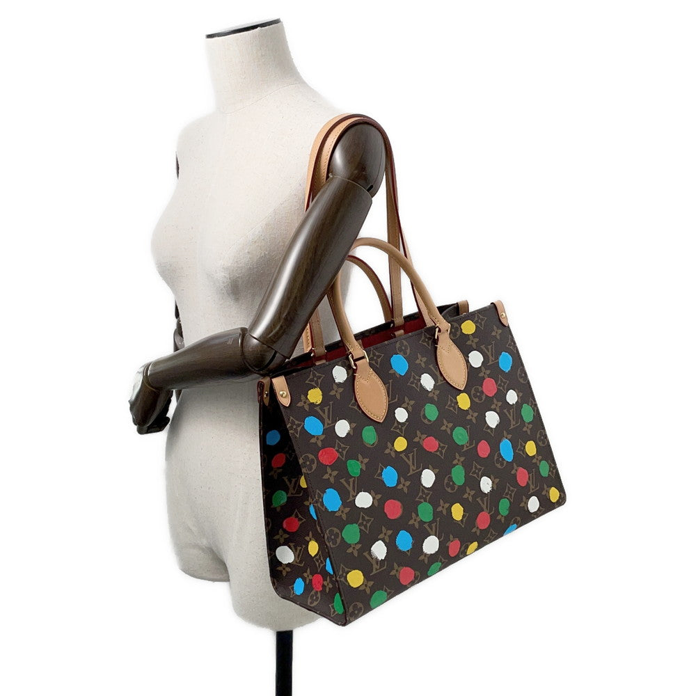 LOUIS VUITTON LVxYK Onthego RedM46379 Monogram Painted Dot Size MM