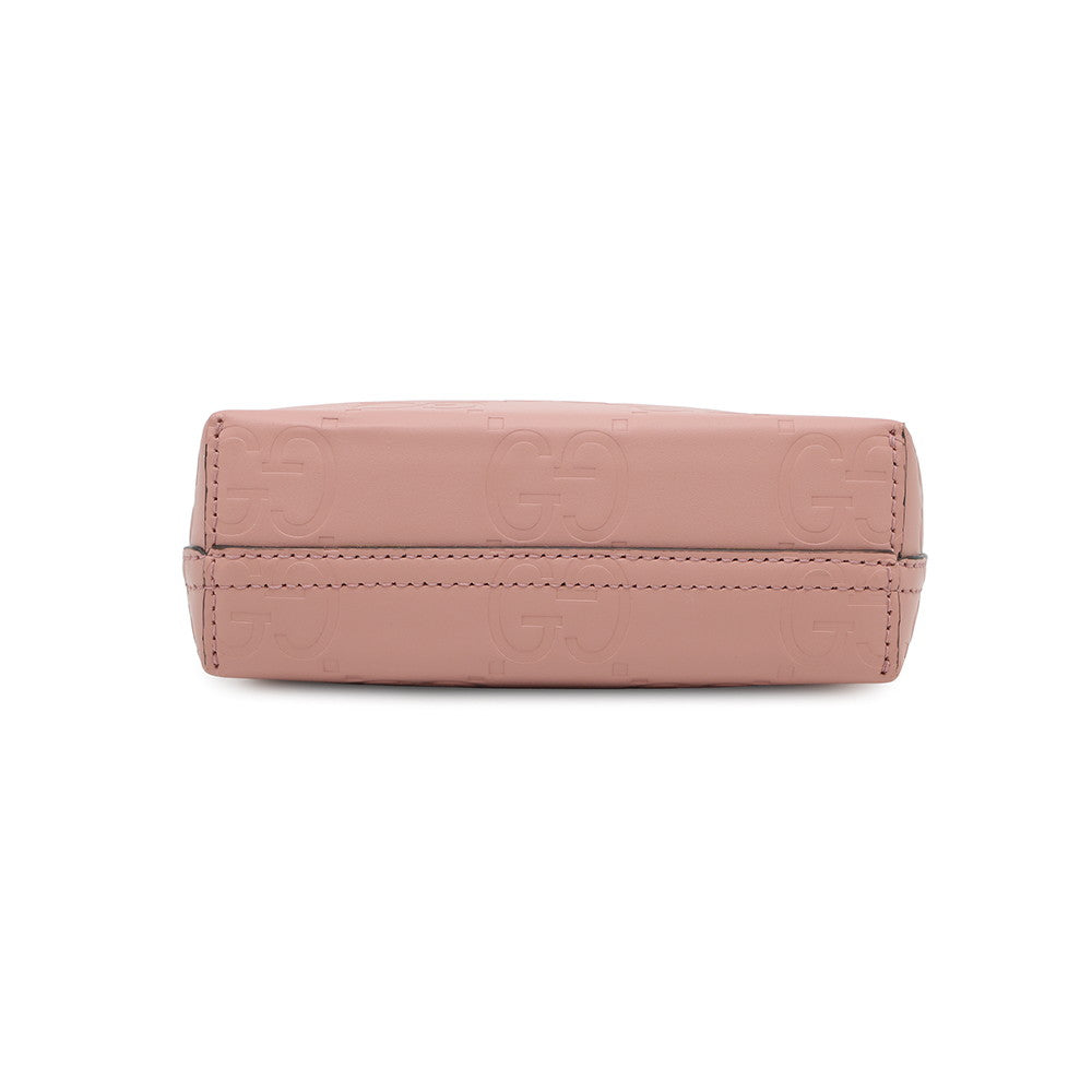 GUCCI 2WAY GG Super Mini Bag Pink790133 Leather