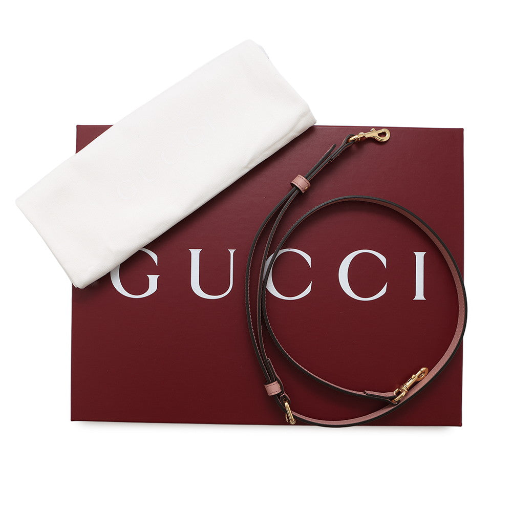 GUCCI 2WAY GG Super Mini Bag Pink790133 Leather