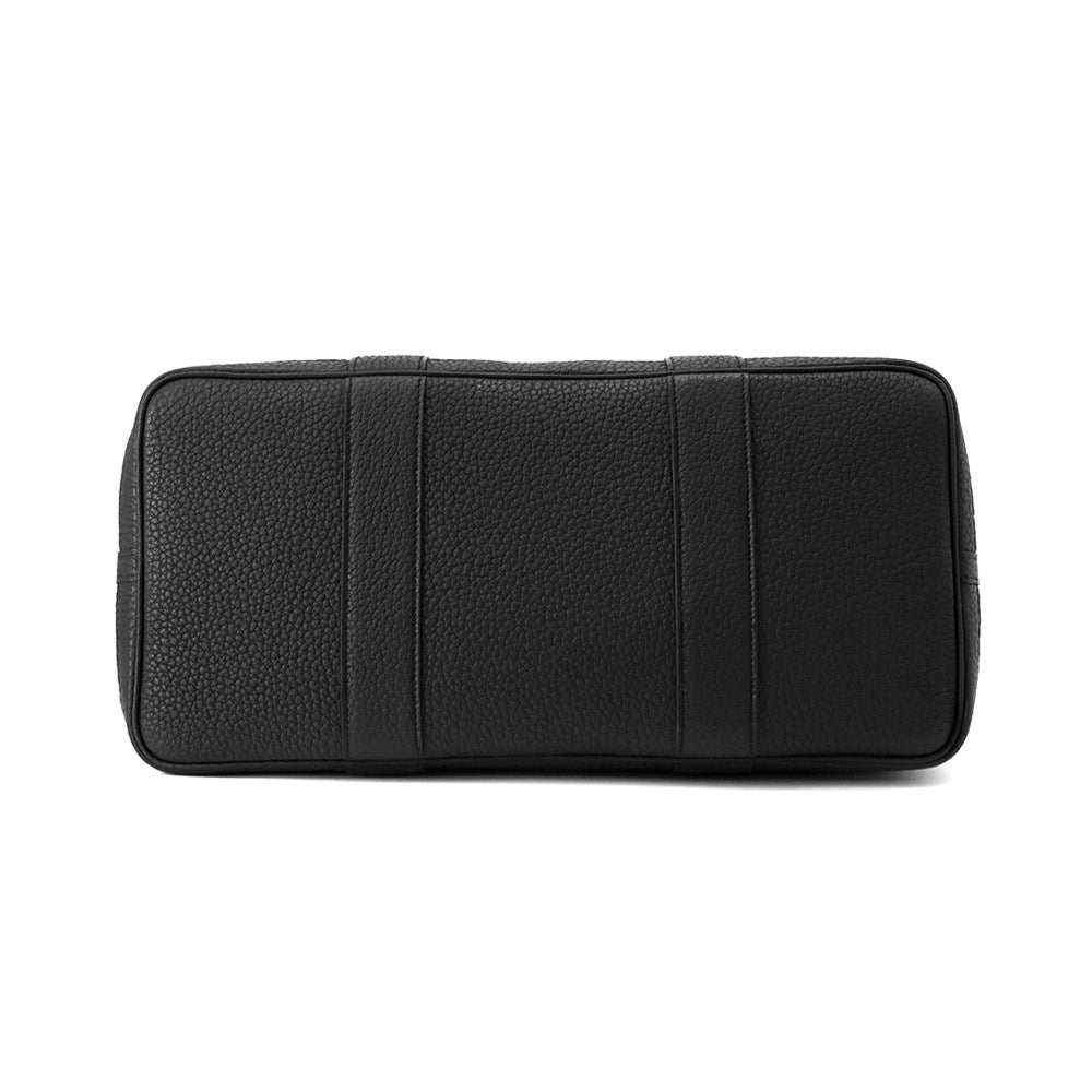 HERMES Garden Party Etoupe/Black Toile Officier Negonda Leather Size PM