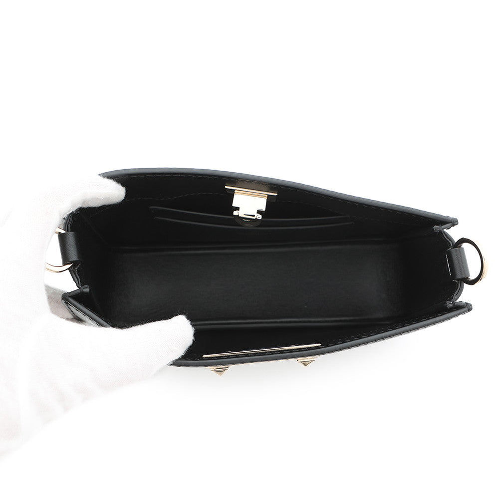 Valentino Garavani RockStudded Shoulder Bag Black3W5B0Q57XUH Leather