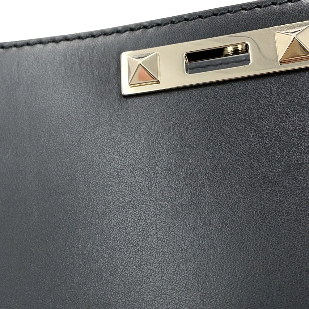 Valentino Garavani RockStudded Shoulder Bag Black3W5B0Q57XUH Leather