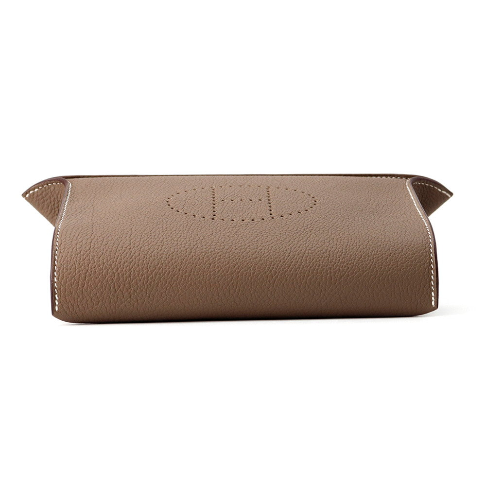 HERMES Videpoches Etoupe Togo Leather