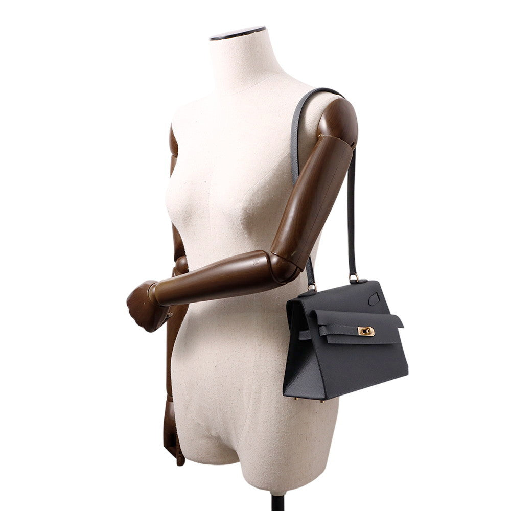 HERMES Kelly Disorder Ardoise Epsom Size 20