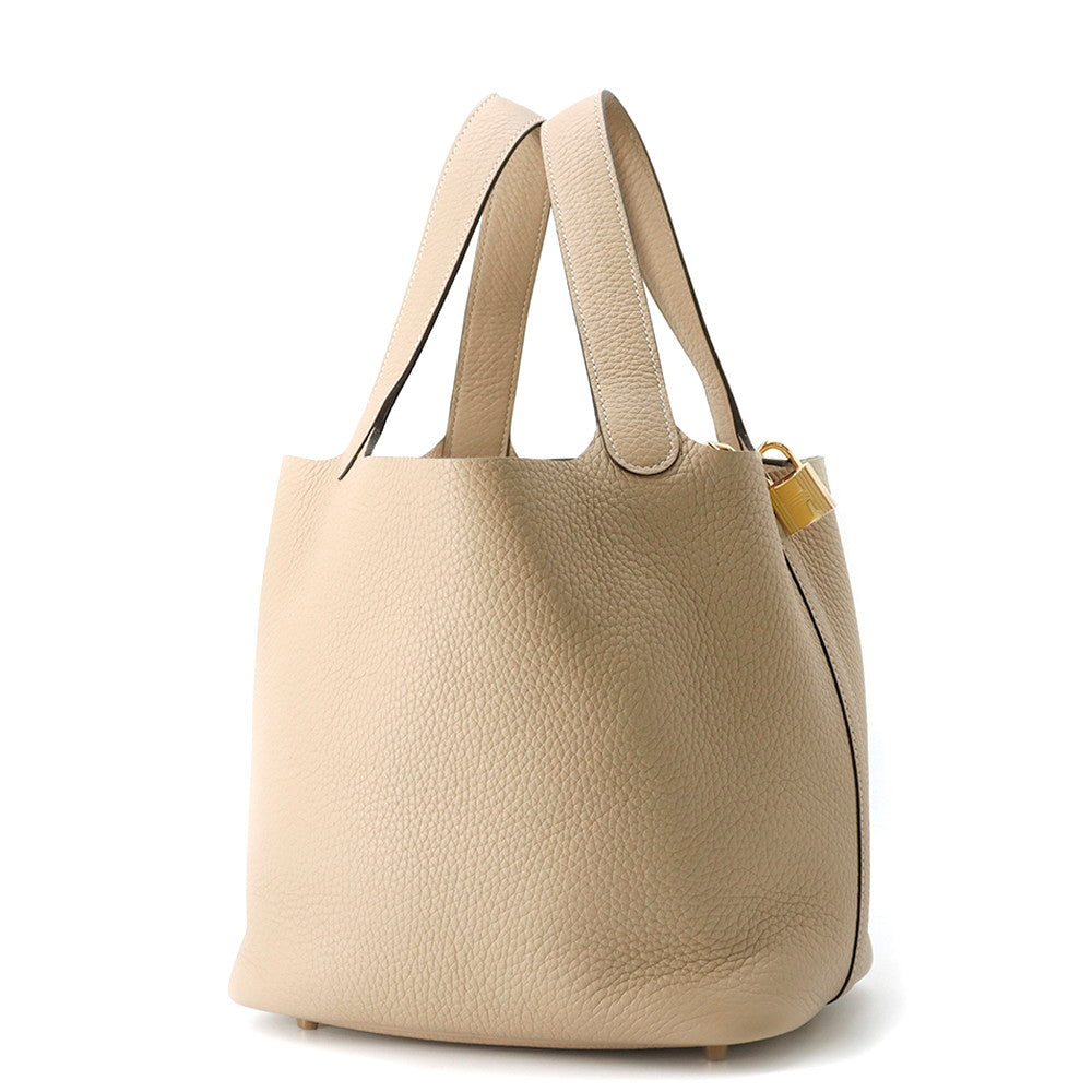 HERMES Picotin Padlock Trench Taurillon Clemence Size MM