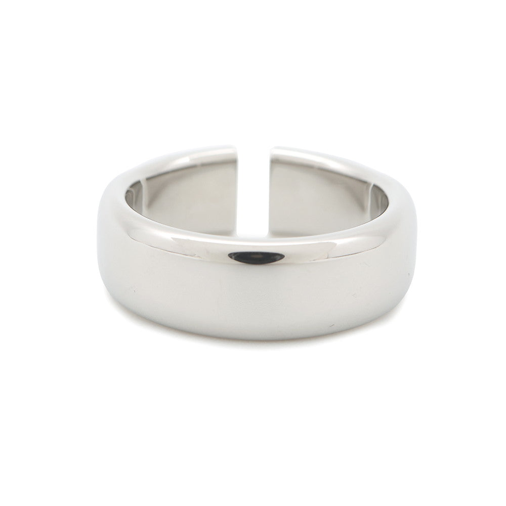 HERMES Etrier Ring Size 64 Blue RunH100060FJ0360 Metal