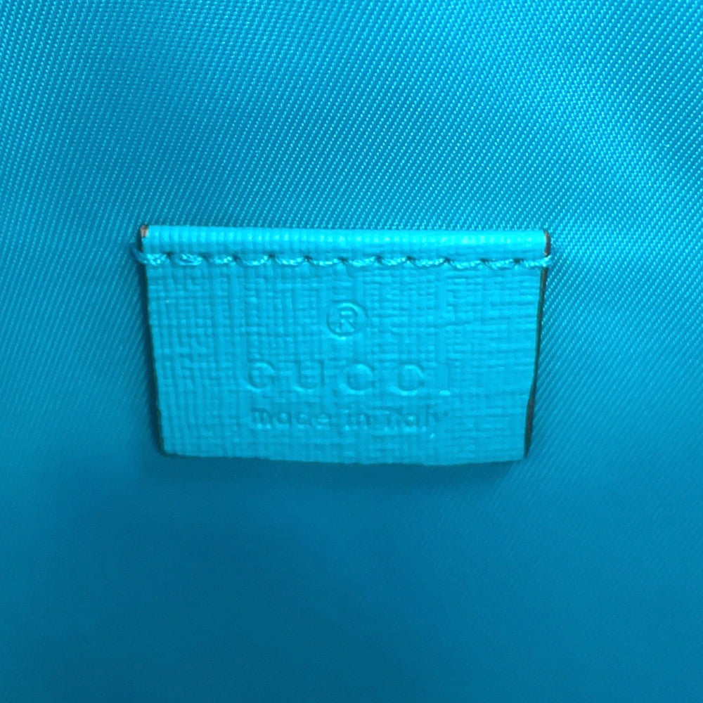 GUCCI Children's Tote Bag Beige/Emerald Green605831 Straw