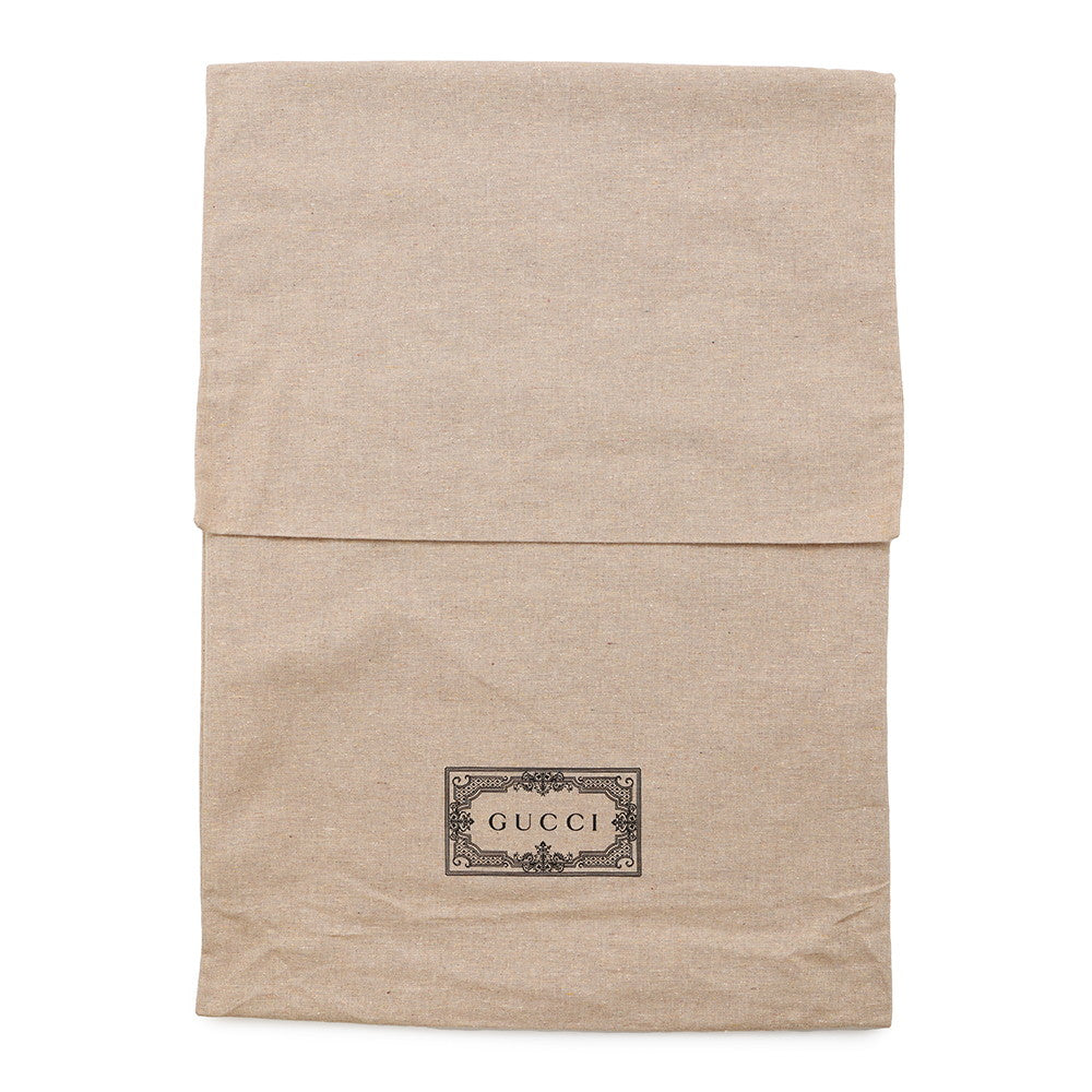 GUCCI Children's Tote Bag Beige/Emerald Green605831 Straw