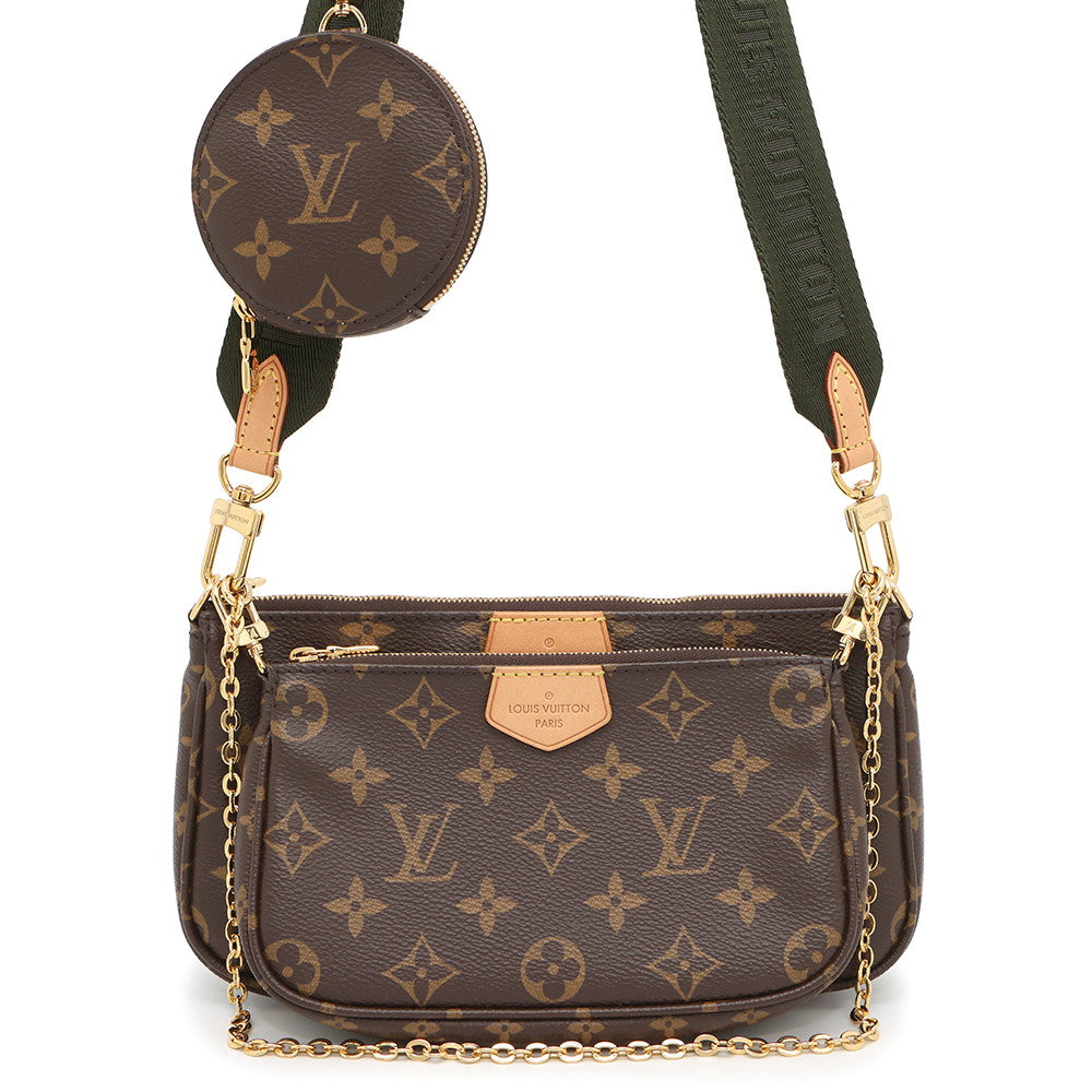 LOUIS VUITTON Multi Pochette Accessoires KhakiM44813 Monogram