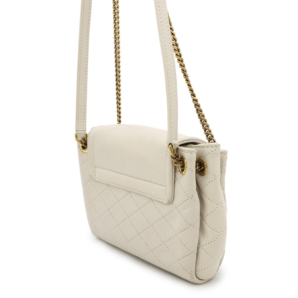 SAINT LAURENT PARIS Nolita ChainShoulder Bug Off-white672738 Lambskin Size Mini