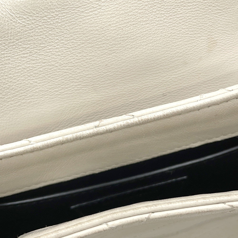 SAINT LAURENT PARIS Nolita ChainShoulder Bug Off-white672738 Lambskin Size Mini