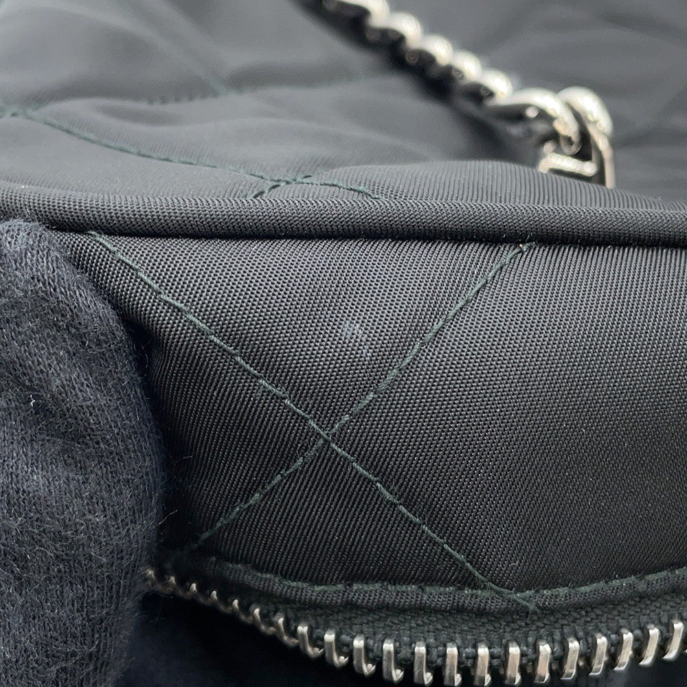 PRADA Quilted ChainTote Bag Black1BB903 Nylon