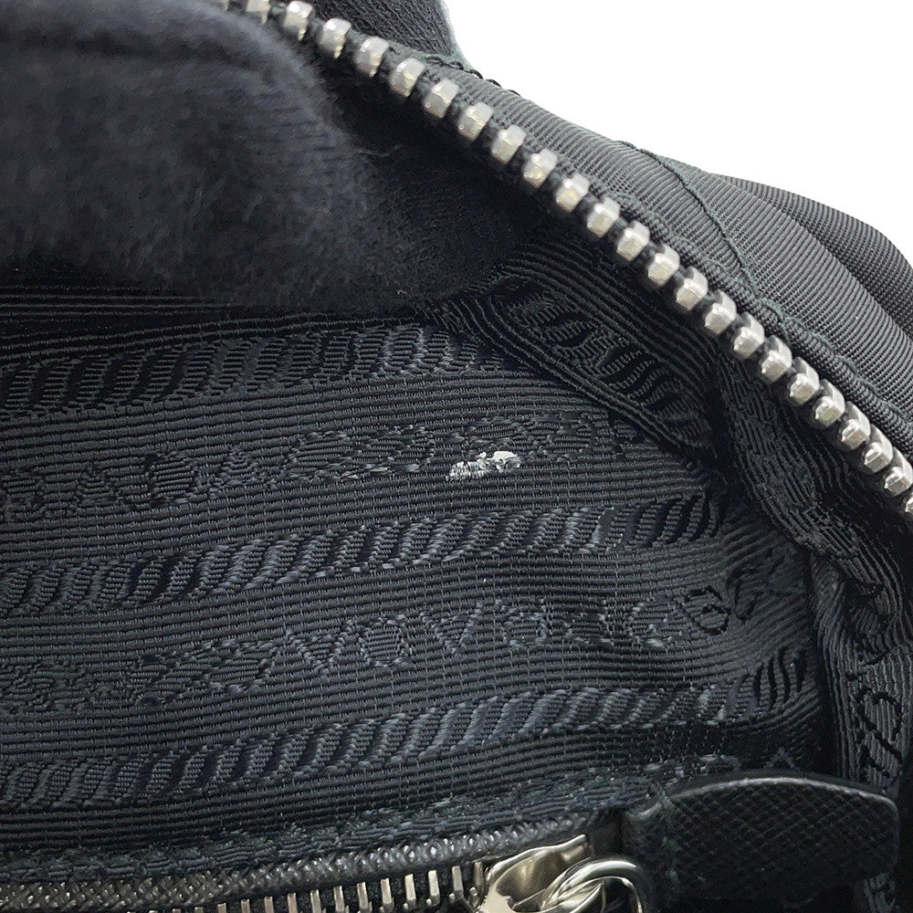 PRADA Quilted ChainTote Bag Black1BB903 Nylon